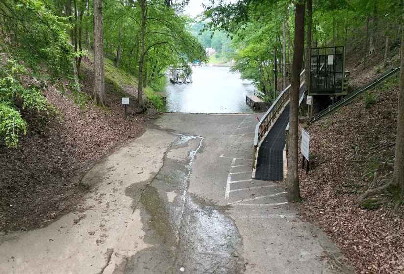Surrounding community with a water view