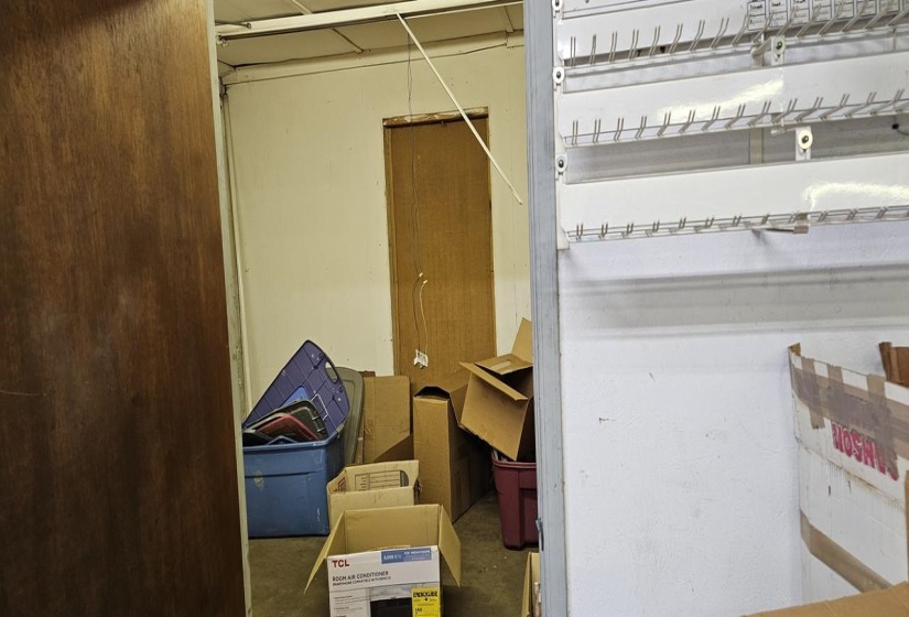 View of storage room