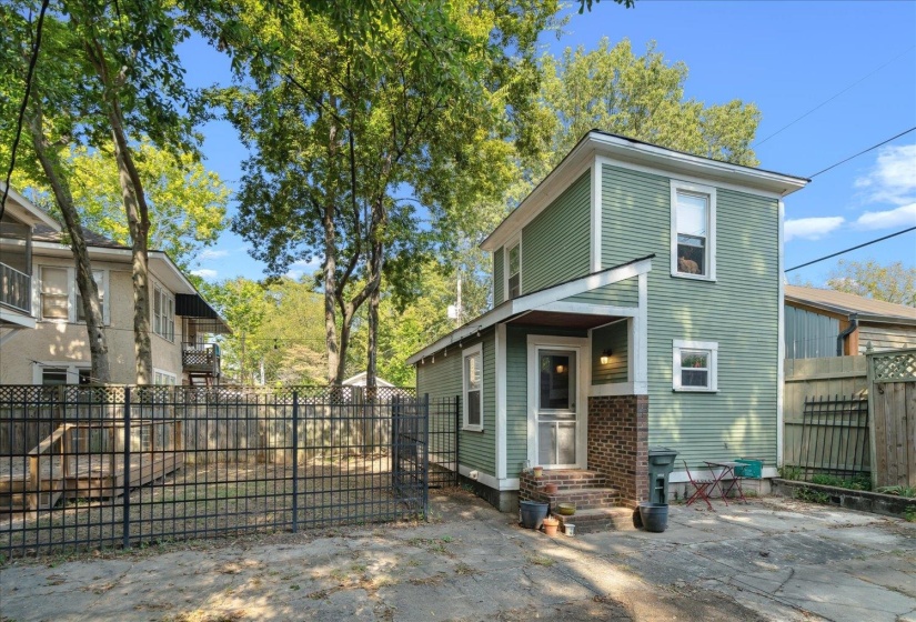 View of front of property featuring a patio area