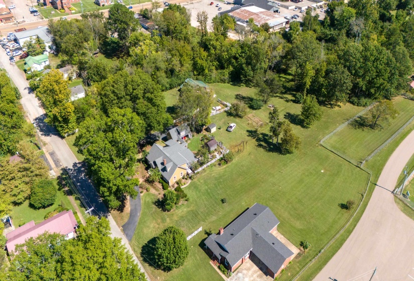 Birds eye view of property