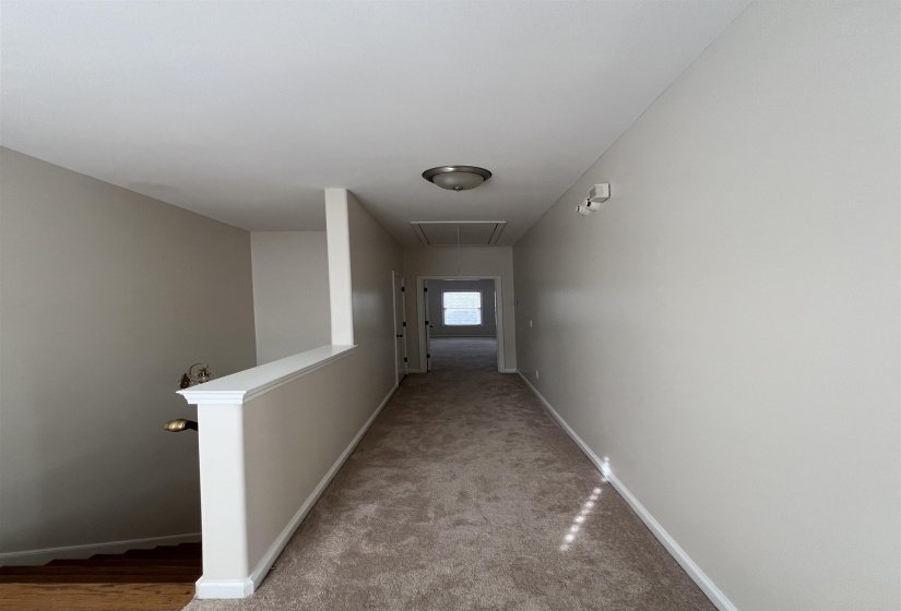 Hall with carpet floors