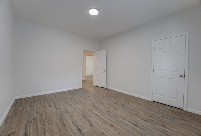 Interior space with wood-type flooring