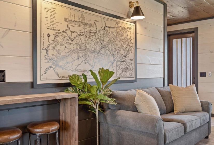 Interior of similar cabin in community.  Interior finishes and furnishings will vary from cabin to cabin.