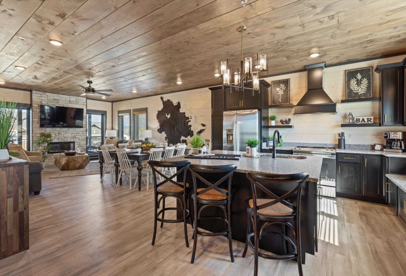 Interior of similar cabin in community.  Interior finishes and furnishings will vary from cabin to cabin.