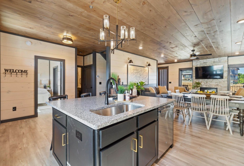 Interior of similar cabin in community.  Interior finishes and furnishings will vary from cabin to cabin.