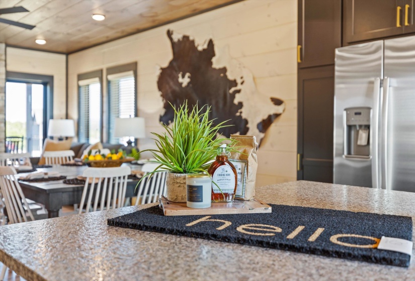 Interior of similar cabin in community.  Interior finishes and furnishings will vary from cabin to cabin.