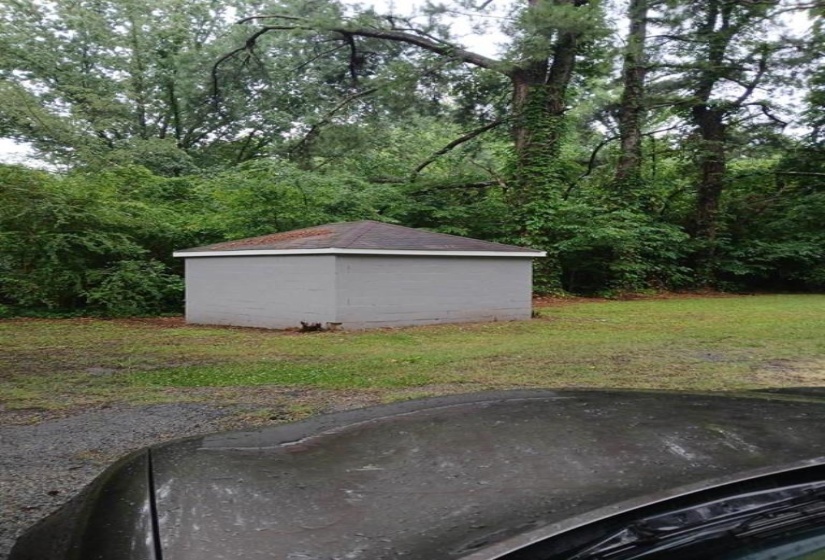 Exterior space with a lawn