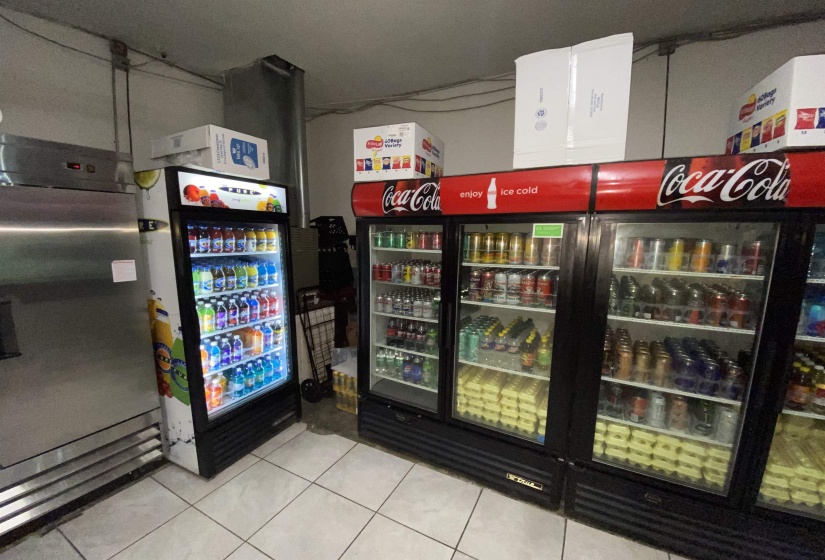 Interior space featuring tile patterned flooring