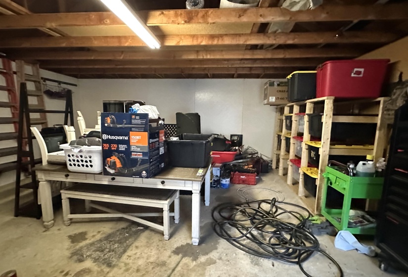 View of storage area