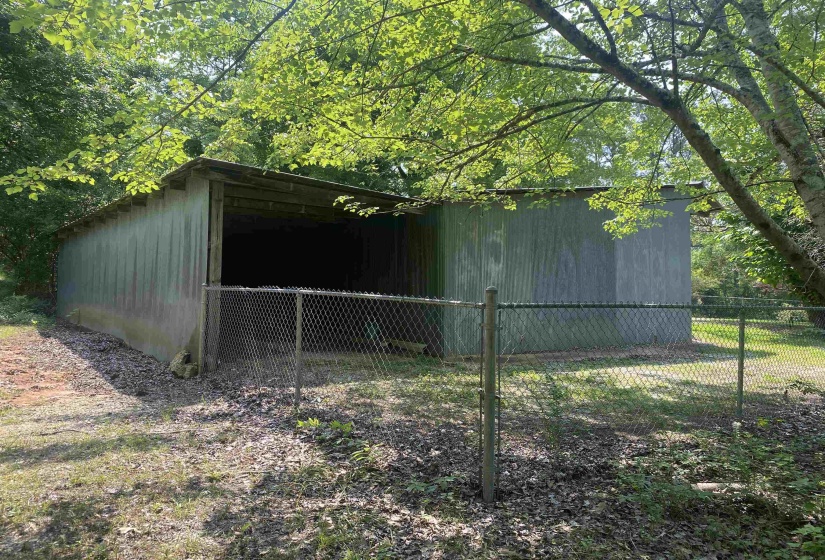 View of pole building