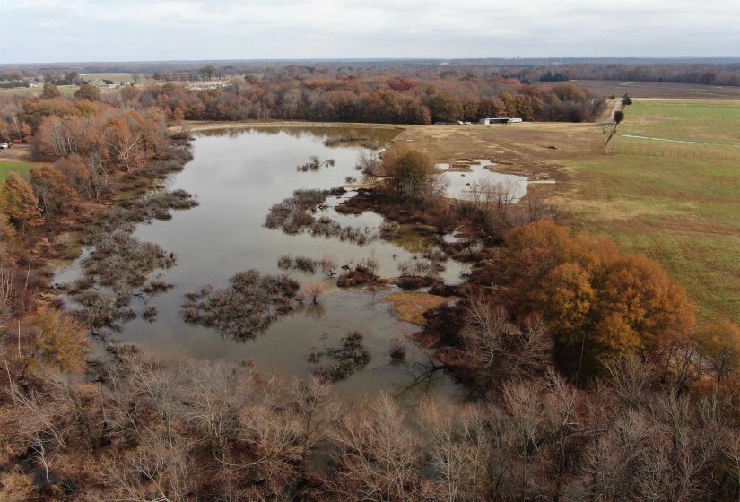 Bird's eye view featuring a rural view and a water view
