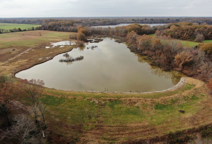 Drone / aerial view featuring a rural view and a water view