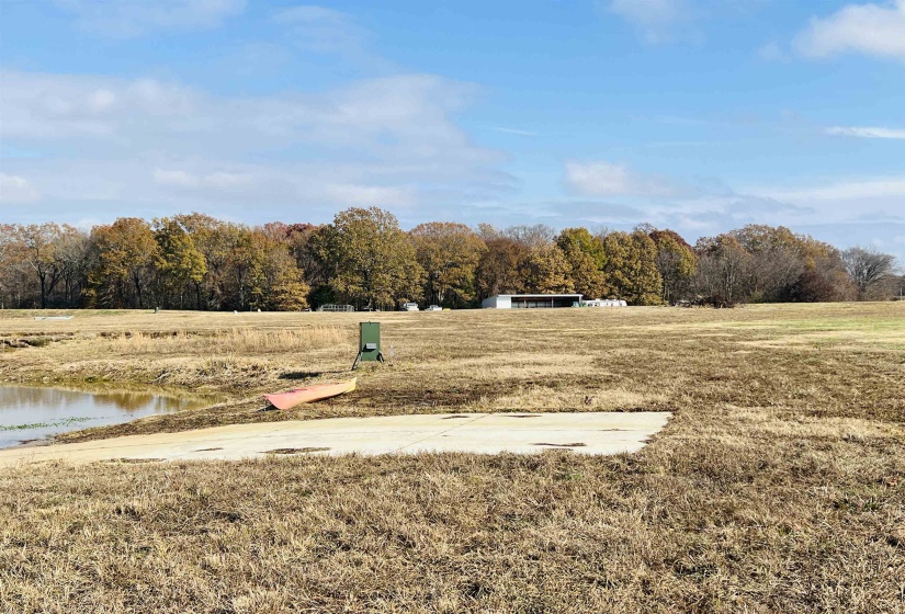 View of yard featuring a water view