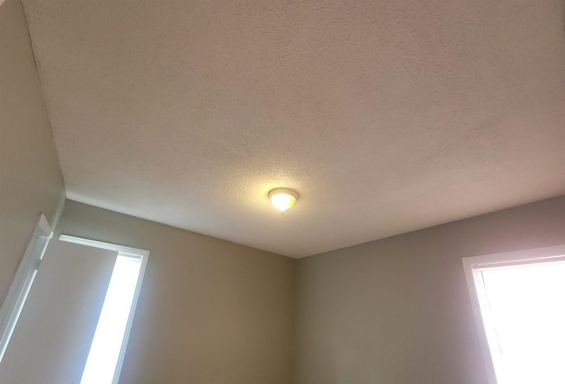 Details with a textured ceiling