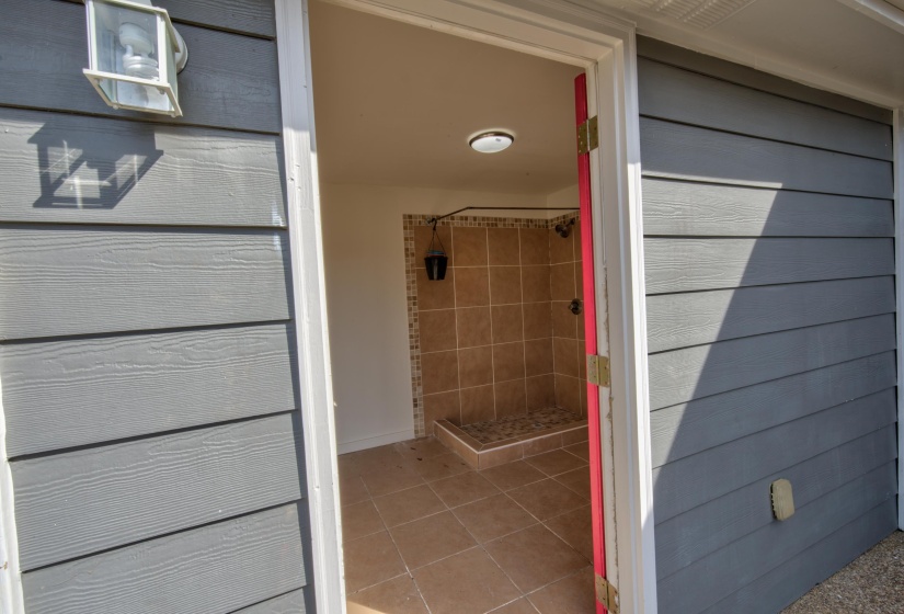 Bathroom featuring tile patterned floors