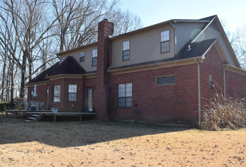 View of rear view of property