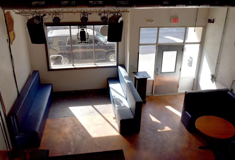 Interior space featuring concrete floors