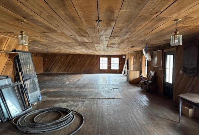 View of unfinished attic