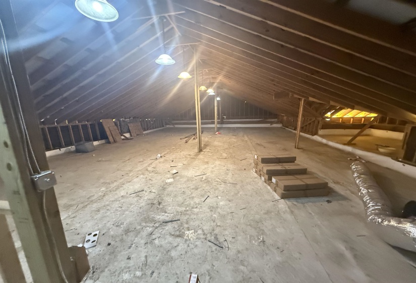 View of attic