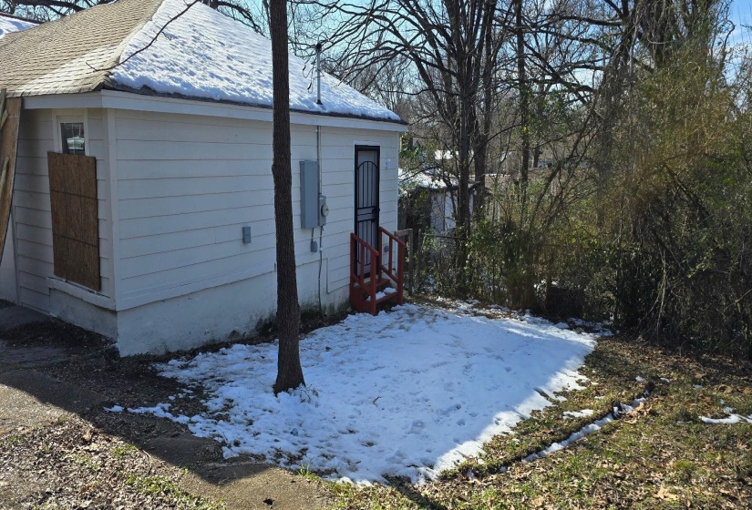 View of snow covered structure
