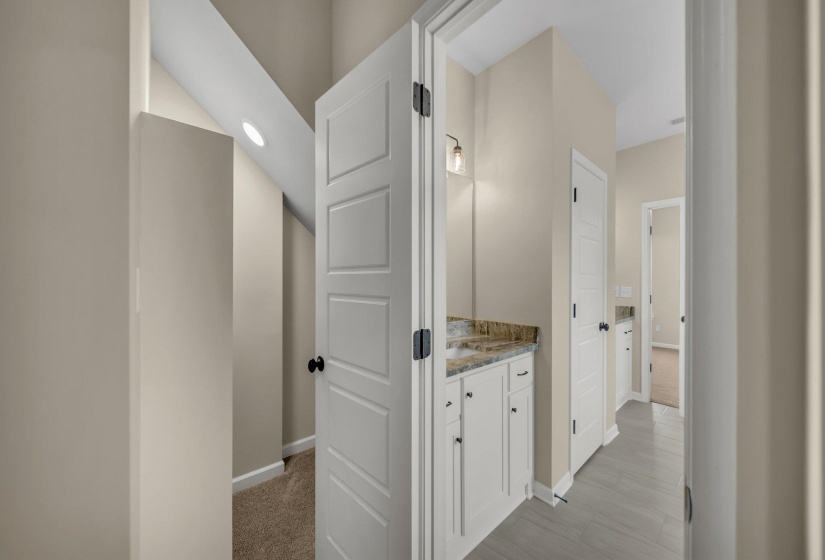 Hall with baseboards