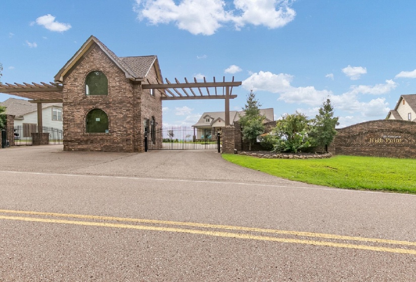 Exterior space featuring a gate