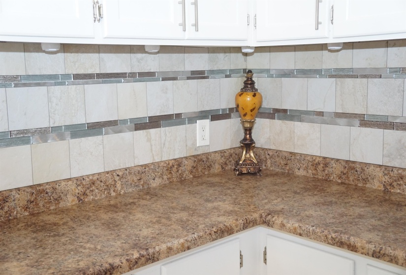 Room details with white cabinetry