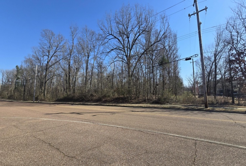 View of road featuring curbs, sidewalks, and street lighting