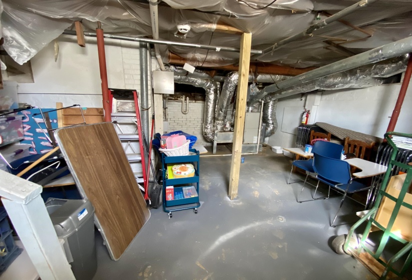 View of unfinished below grade area