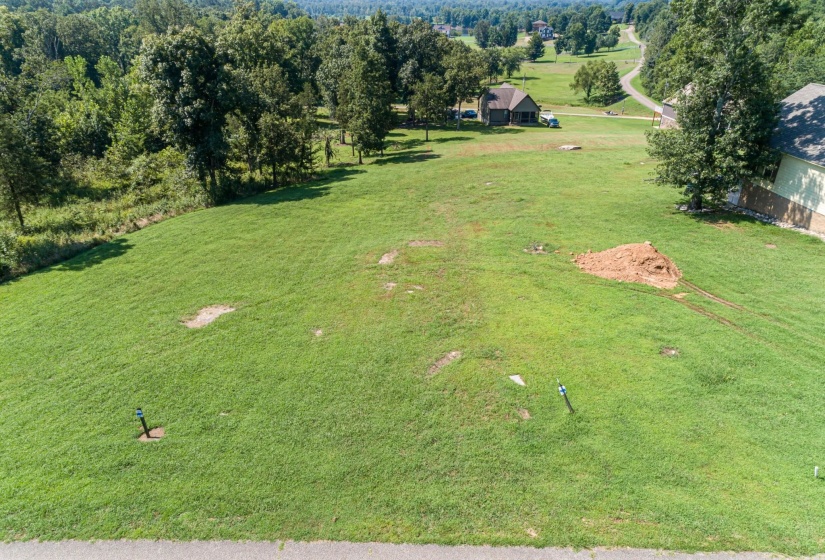 Aerial view featuring a rural view