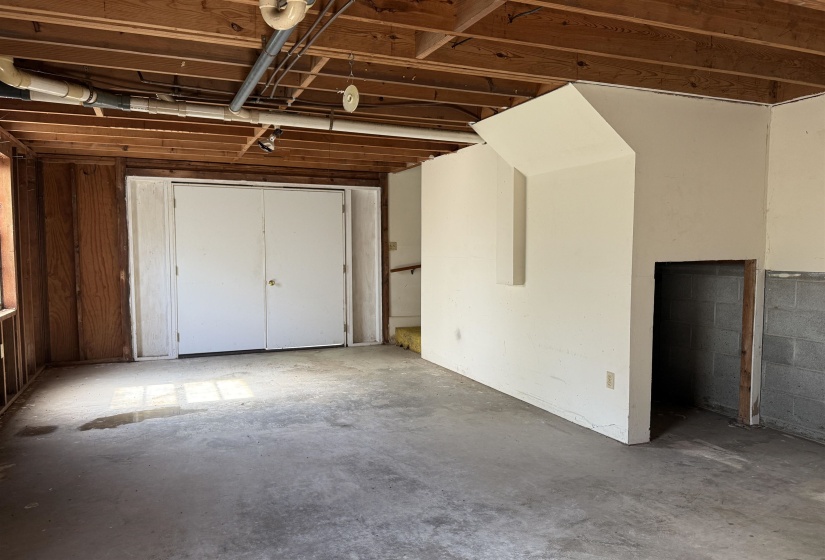 View of below grade area