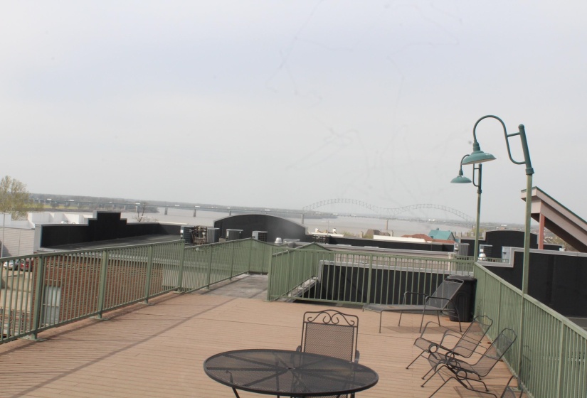 View of patio featuring a water view