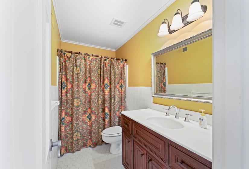 Custom cabinets with marble top