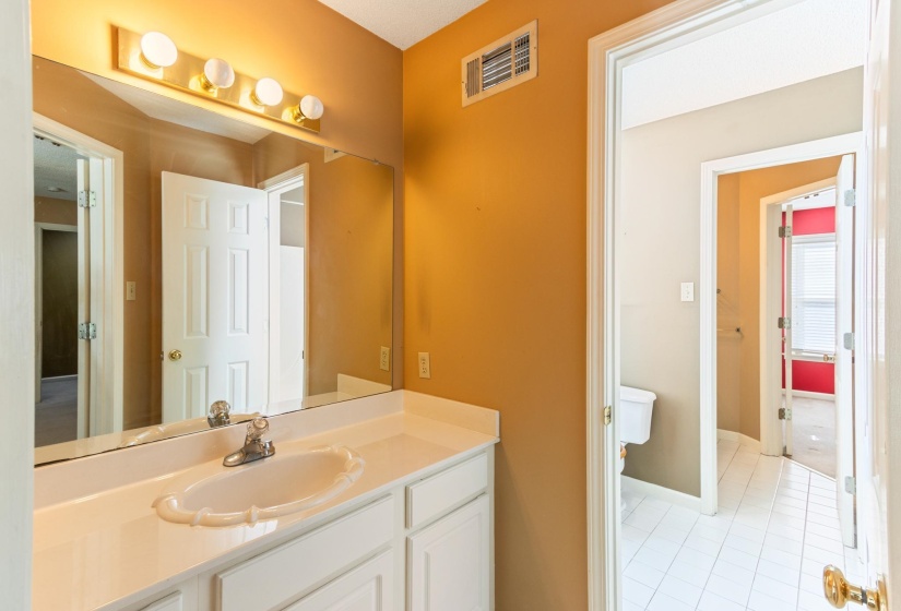 Bedroom 4 & 5 have their own vanity with shared shower area.