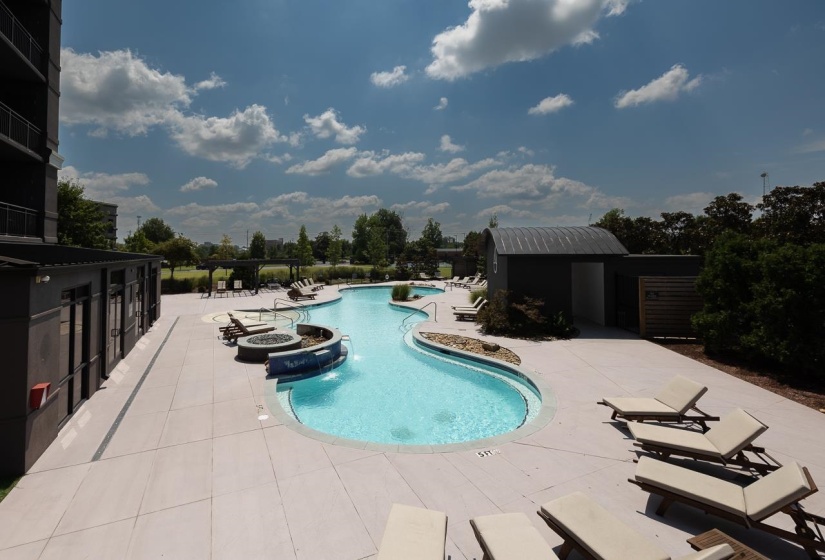 Separate, private restrooms and cabanas on site