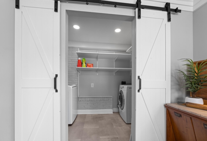 Off of sunroom and look how spacious!