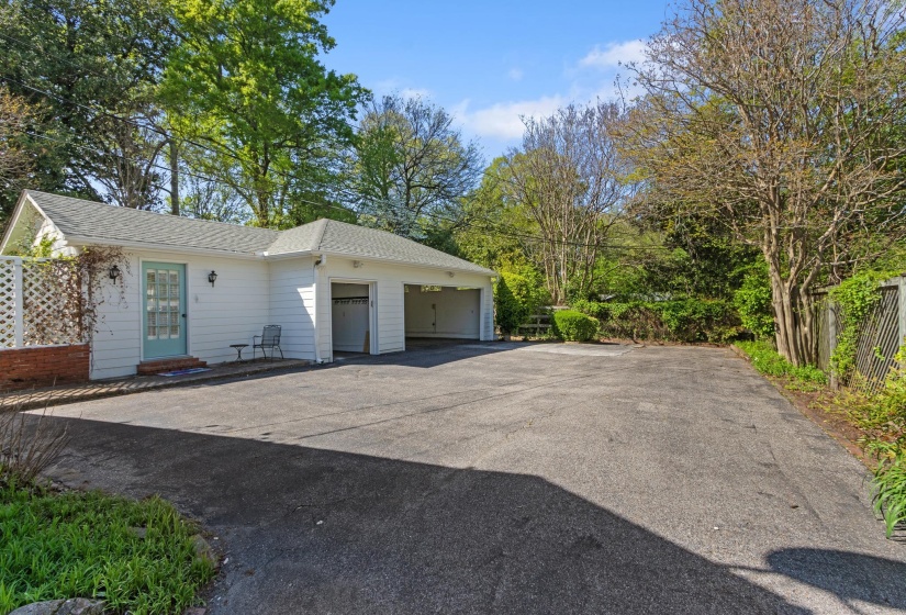 Guest Quarters (Bedroom and Full Bath) on left with Entry door