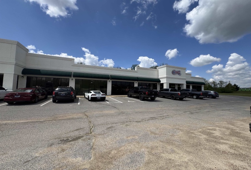 View of uncovered parking lot