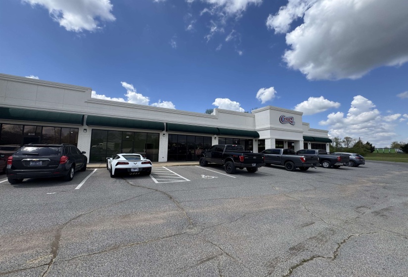 View of uncovered parking lot