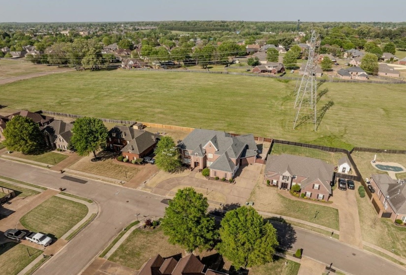 Aerial view featuring a residential view