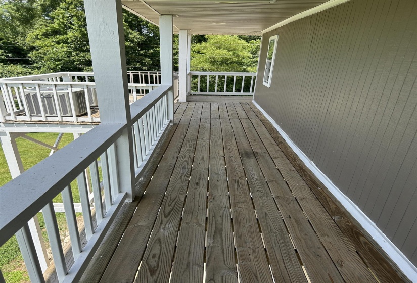 View of wooden porch View of wooden porch