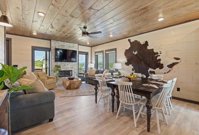 Interior of similar cabin in community.  Interior finishes and furnishings will vary from cabin to cabin .