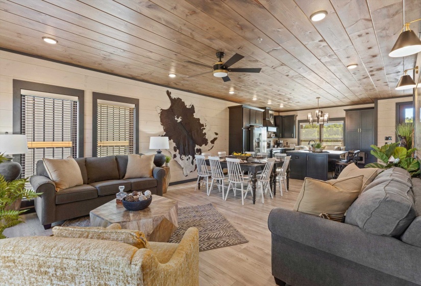 Interior of similar cabin in community.  Interior finishes and furnishings will vary from cabin to cabin .