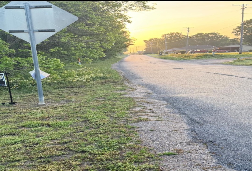 View of street with traffic signs