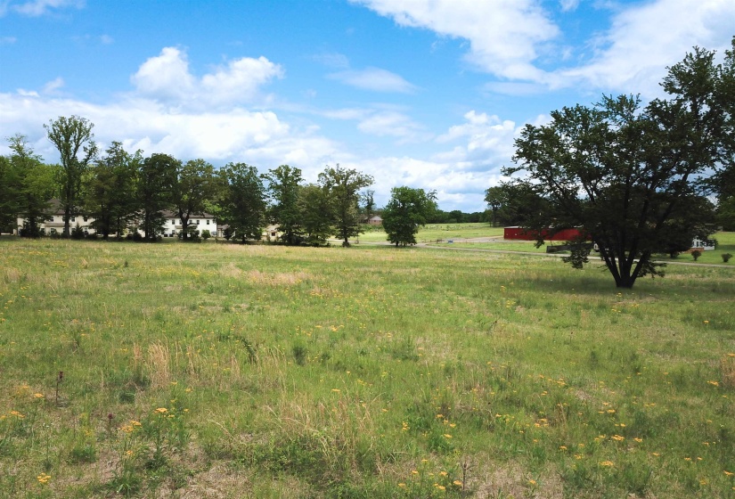 View of yard featuring a view of countryside