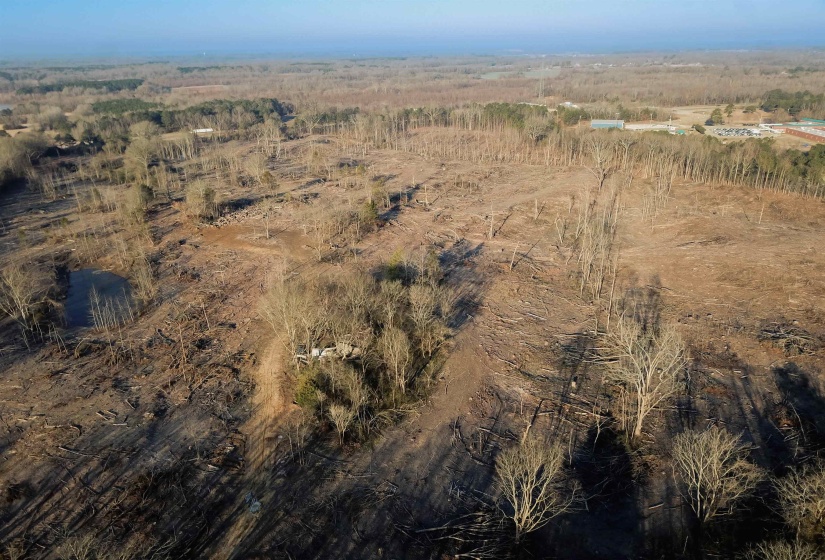 Aerial overview of property's location