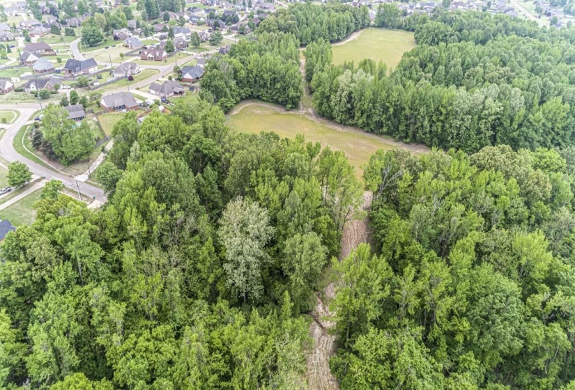 Aerial overview of property's location