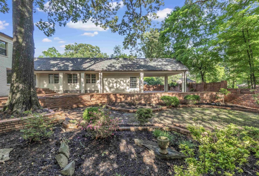 Rear view of house with fence