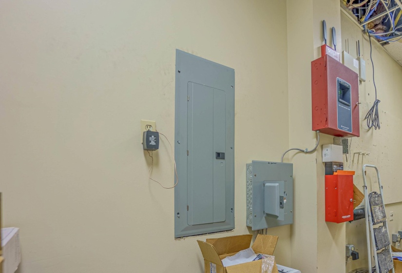 Utility room featuring electric panel