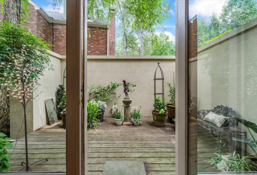View of wooden terrace